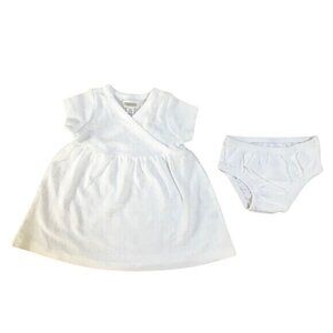 Gymboree Girls White Dress with Bloomers – Size 3-6M